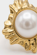Vintage Baroque Oversized Pearl Ring – Gold-Plated Stainless Steel