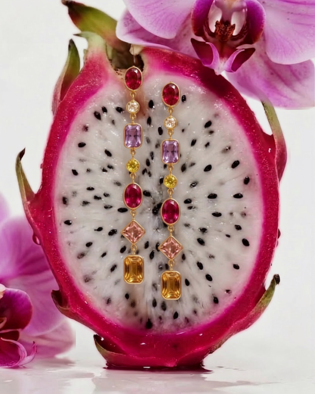 Orchid Cascade Earrings